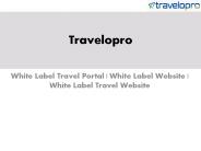 White Label Travel Website