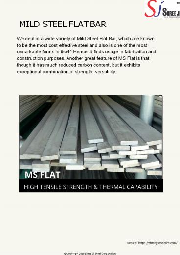 MILD STEEL FLAT BAR