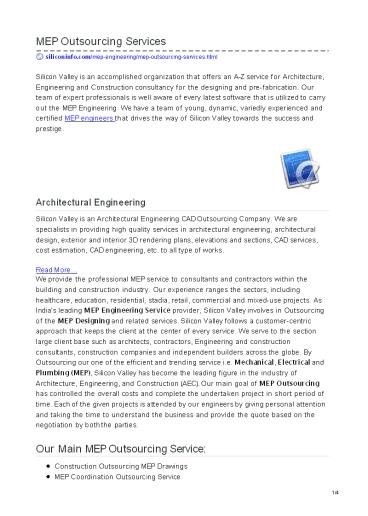 Best MEP Consulting Services