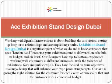 Ace Exhibition Stand Design Dubai