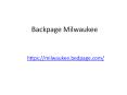 Backpage Milwaukee PowerPoint PPT Presentation
