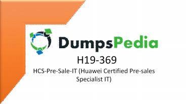 H19-369 Dumps Questions With Answers