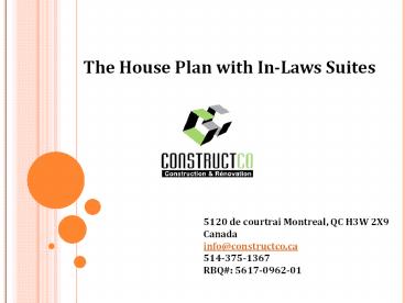 The House Plan with In-Laws Suites