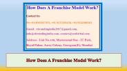 How Does A Franchise Model Work?