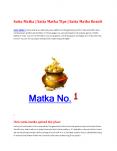 Get Milan Matka chart and rersult (1) PowerPoint PPT Presentation