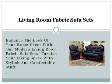 Living Room Fabric Sofa Sets