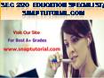 SEC 320  Education Specialist / snaptutorial.com PowerPoint PPT Presentation