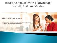 mcafee.com/activate - Activate Mcafee Antivirus Setup