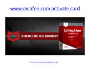 www.mcafee.com activate card -mcafee activate