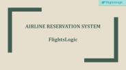 Airline Reservation System | Online Airline Reservation System