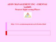Aeon Management Inc Chennai 23