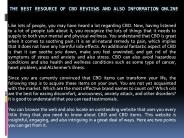 The Best Resource of CBD Reviews and also