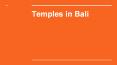 Best experiences not to miss in Bali PowerPoint PPT Presentation
