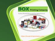 Custom Printed Boxes and Packaging