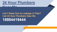24 hour Plumbers Near Me