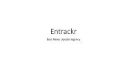 Entrackr- Business Entrepreneurship