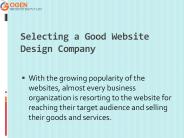 Selecting a Good Website Design Company