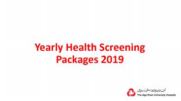 Yearly Health Screening Packages 2019