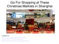 Go For Shopping at These Christmas Markets in Shanghai PowerPoint PPT Presentation