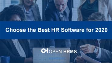 Choose the Best HR Software for 2020