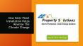 How Solar Panel Installation Helps Reverse The Climate Change PowerPoint PPT Presentation