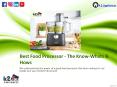 Best Food Processor PowerPoint PPT Presentation