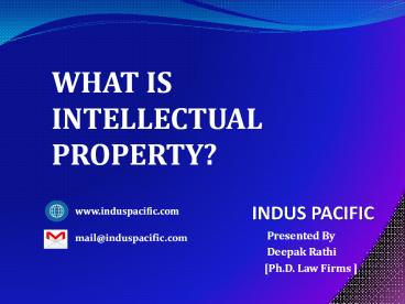 What is Intellectual Property | Best Intellectual Property Company in India