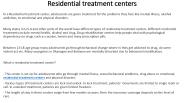 residential treatment centers for depression