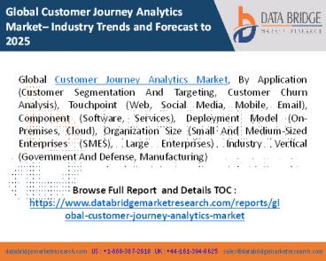 Customer Journey Analytics Market