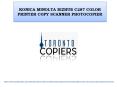 KONICA MINOLTA BIZHUB C287 COLOR PRINTER COPY SCANNER PHOTOCOPIER PowerPoint PPT Presentation