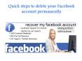 Quick steps to delete your Facebook account permanently PowerPoint PPT Presentation