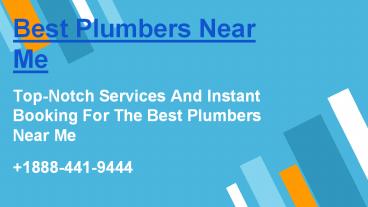 Best Plumbers Near Me