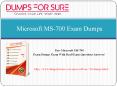 The latest Microsoft MS-700 exam study guide and free braindumps PowerPoint PPT Presentation