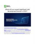 What will you expect significant web development trends in 2020? PowerPoint PPT Presentation
