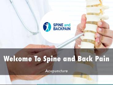 Spine and back pain Presentation 