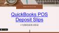 QuickBooks Point of Sale Deposit Slips PowerPoint PPT Presentation