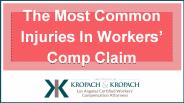 The most common injuries in workers’ comp claims