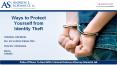 Ways to Protect Yourself from Identity Theft PowerPoint PPT Presentation