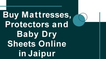 Waterproof Mattress Protector Jaipur | Avi Jaipur