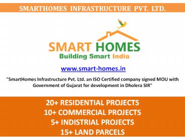 Buy Bulk Land Parcels In Dholera SIR By SmartHomes