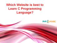 Which Website is Best to Learn C Programming Language?