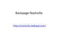 Backpage Nashville PowerPoint PPT Presentation