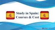 Top Courses and Their Cost to Study in Spain