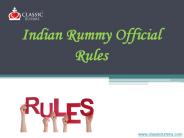 Indian Rummy Official Rules