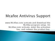 mcafee.com/activate Enter Mcafee Antivirus