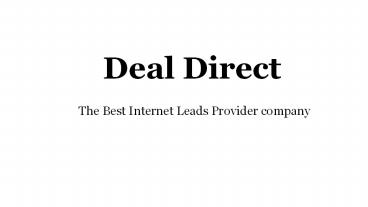 Hire internet insurance services agents _ Deal Direct