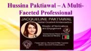Hussina Paktiawal – A Multi-Faceted Professional