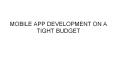 MOBILE APP DEVELOPMENT ON A TIGHT BUDGET PowerPoint PPT Presentation