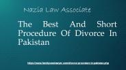 Legal Procedure Of Divorce In Pakistan