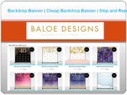 Baby Shower Backdrop Banner | Custom Canvas Banners